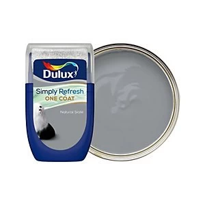 Dulux Simply Refresh One Coat Natural Slate Matt Emulsion Paint 30ml