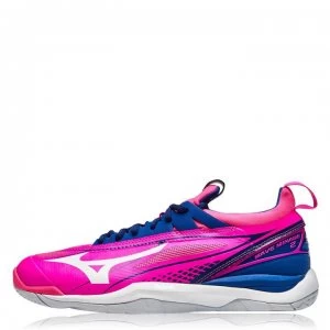 Mizuno Wave NB Womens Netball Shoes - Pink Glo/White/