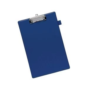 5 Star Office Standard Clipboard with PVC Cover Foolscap Blue