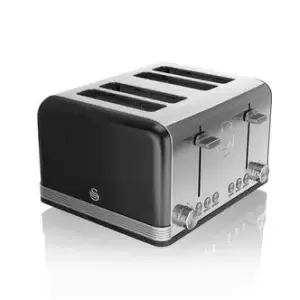Swan ST19020BN 4 Slice Retro Toaster
