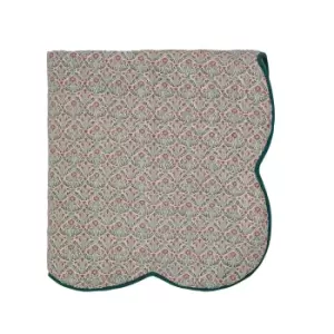William Morris Brophy Embroidery Quilted Throw, Green