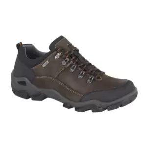 IMAC Mens All Terrain Waterproof Leather Shoes (8 UK) (Dark Brown)