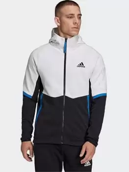 adidas Designed for Gameday Full-Zip Jacket, White, Size S, Men