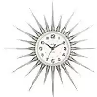 Acctim Clock 21767 44 x 4.2 x 44cm Chrome