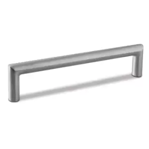 GTV Door Pull Handle Stainless Steel C Bar Straight Fixing Bolts - Size 128mm, P