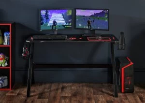Virtuoso Velar LED Gaming Desk - Black