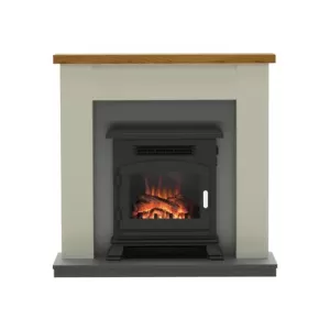 Be Modern Ravensdale Timber Top Electric Fire Suite