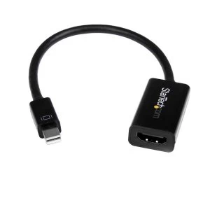 StarTech Mini Displayport To HDMI 4K Audio Video Converter Mdp 1.2 To HDMI Active Adapter For Ultrabook Laptop 4K 30 Hz black