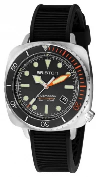 Briston Clubmaster Diver Pro Steel Black Rubber Strap Watch