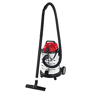 Einhell TE-VC 1930 SA 30 Litre Stainless Steel Wet & Dry Vac with Power Take Off - 1500W