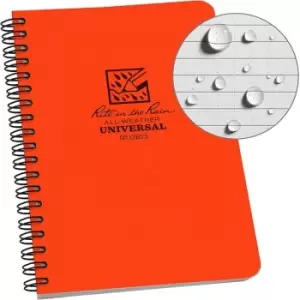 Rite in the Rain Universal Notebook, Side Spiral Bound, 4?" x 7" (32 Sheets) White / Yellow