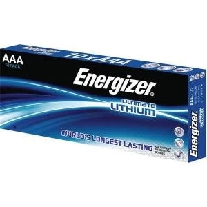 Energizer Ultimate Lithium AAA Battery LR03 1.5V Pack of 10 Batteries