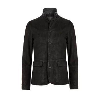 AllSaints Survey Leather blazer - Grey