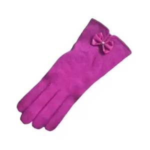 Eastern Counties Leather Womens/Ladies Geri Wool-blend Gloves (One size) (Fuchsia)