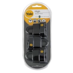Yale 51mm Weatherproof Padlock - Pack of 3