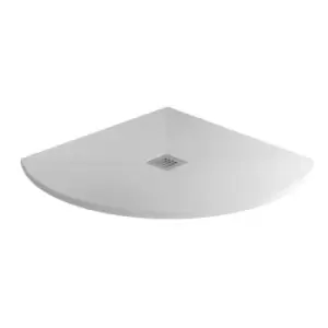 900mm Stone Resin Ultra Low Profile Quadrant Shower Tray - Silhouette