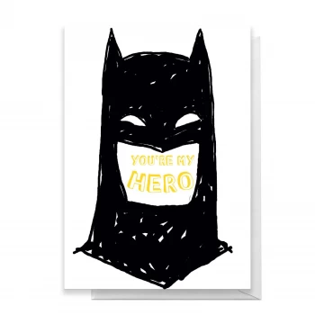 Batman You're My Hero Greetings Card - Large Card