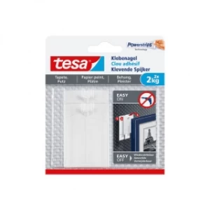 Tesa Adhesive Nails for Wallpaper & Plaster (2 x 2kg Pack)