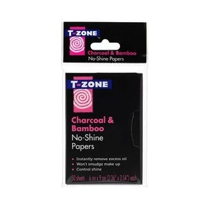 T-Zone Charcoal and Bamboo No Shine Papers 50s