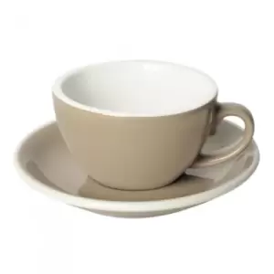 Cappuccino cup with a saucer Loveramics Egg Taupe, 200ml