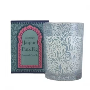 Jaipur Pink Fig Wax Filled Pot Candle in Gift Box Pear and Fig Scent