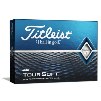Titleist Tour Soft 12 Pack Golf Balls - Blue