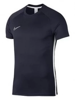 Boys, Nike Junior Academy Dry T-Shirt, Navy, Size M (10-11 Years)