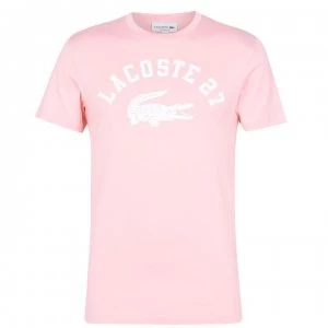 Lacoste 27 Coll T Shirt - Bagat Pink J89