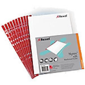 Rexel Punched Pockets 12253 A4 Transparent Polypropylene 24 x 1 x 21cm 25 Pieces
