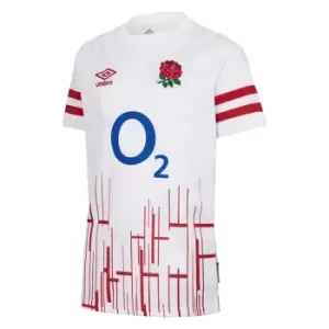 Umbro England Rugby Home Replica Shirt 2022/2023 Junior Boys - White