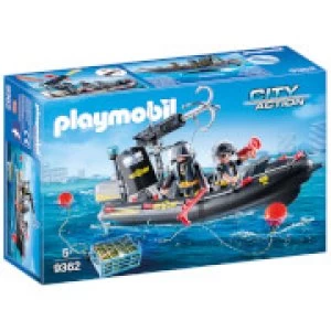 Playmobil City Action SWAT Boat with Hook Cannon (9362)