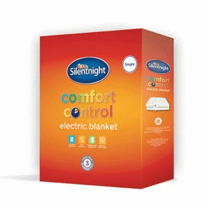 Silentnight Comfort Control Electric Blanket Single - Cream