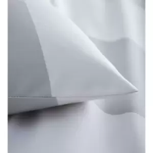 Portfolio Alissa Duvet Cover Set Grey Single Striped 200 Thread Count Bedding Set - Grey
