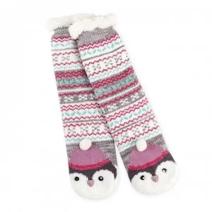 Totes Novelty Socks - Pink Penguin