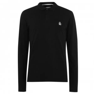 Original Penguin Original Long Sleeve Polo Shirt - Black 010