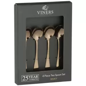 Viners Select Copper 4 PCE Tea Spoon Set Giftbox