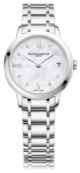 Baume & Mercier Classima Diamond Stainless Steel Bracelet Watch