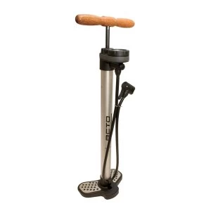 Beto Alloy Track Pump with Gauge - Gold
