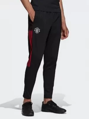 adidas Manchester United Tiro Presentation Tracksuit Bottoms, Black, Size XL, Men