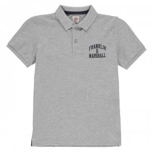 Franklin and Marshall Core Polo - Vintage Grey