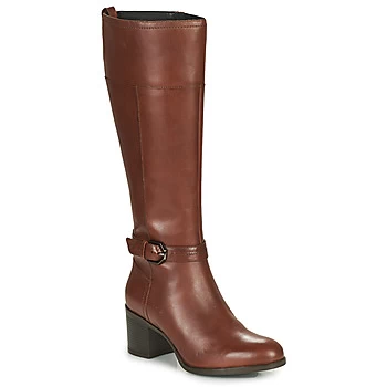 Geox ASHEEL womens High Boots in Brown