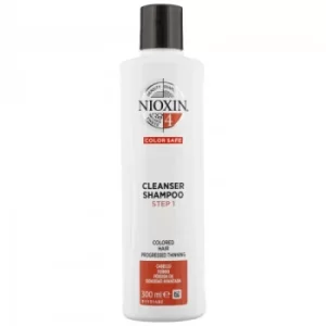 Nioxin SYS4 Cleanser Shampoo for Color Treated Hair with Progressed Thinning 300ml