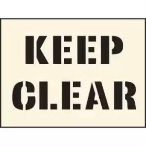 Keep Clear Stencil (600 x 800mm)