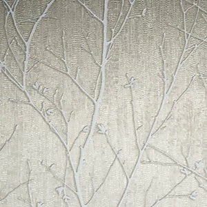 Boutique Water Silk Sprig Taupe Decorative Wallpaper - 10m