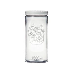 Lock & Lock Square Door Pocket Canister, 1L, Clear