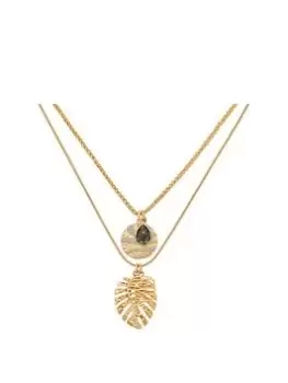 Bibi Bijoux Gold 'Palma' Double Layered Necklace