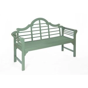 Greenhurst PU Painted Lutyens Style Bench Green - wilko - Garden & Outdoor