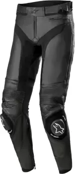 Alpinestars Missile V3 Motorcycle Leather Pants, black, Size 52, black, Size 52