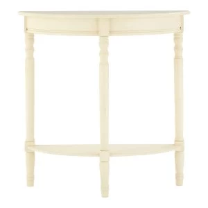 Heritage Console Table Half Moon Antique White