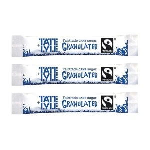 Tate Lyle Fairtrade Granulated Cane White Sugar Sticks Pack of 1000